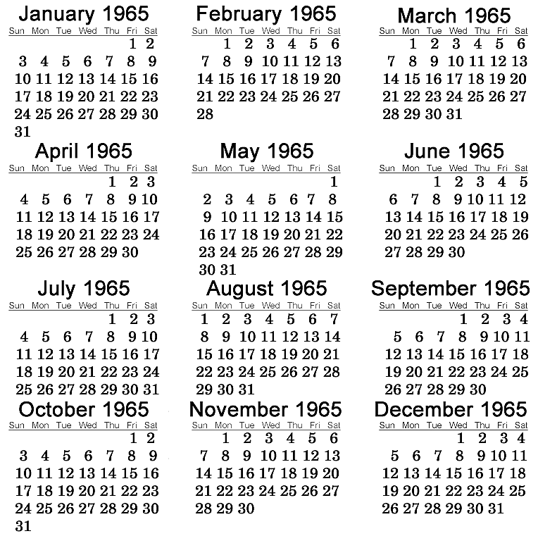 So long, 1965!
