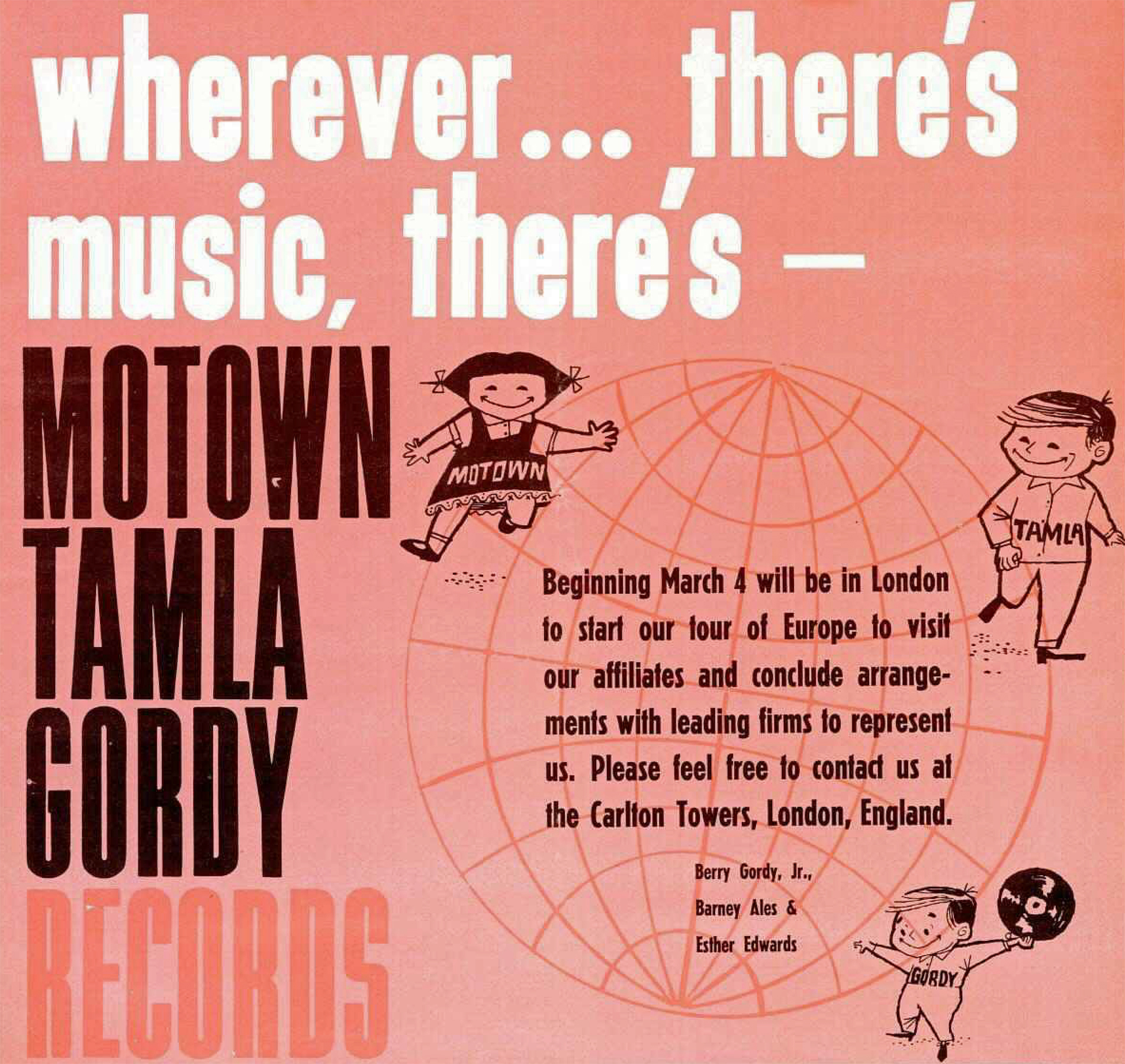 A MOTOWN RECORDS AD BILLBOARD PAGE RIP: “Motown Tamla Gordy March 02, 1963